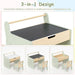 Multi-functional desk with detachable chalkboard and whiteboard, featuring a 3-in-1 design.