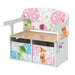 3-in-1 Kids Convertible Activity Bench - White | Table, Chair and Storage COSTWAY - Little and Giant Explorers Costway