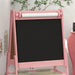 3-in-1 Kids Easel with Paper Roll, Blackboard and Whiteboard with Storage in Pink - Little and Giant Explorers AIYAPLAY