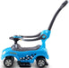 Stylish 3-in-1 Kids' Ride-On Push Car in Blue - Little and Giant Explorers Costway