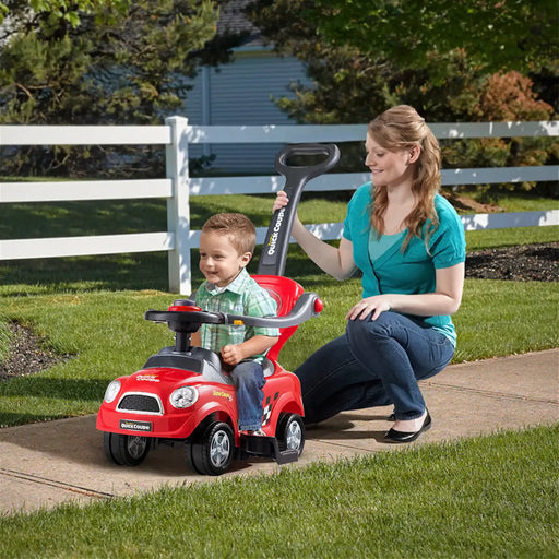 Stylish 3-in-1 Kids' Ride-On Push Car in Red - Little and Giant Explorers Costway