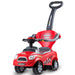 Stylish 3-in-1 Kids' Ride-On Push Car in Red - Little and Giant Explorers Costway