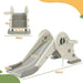 3-in-1 Kids Slide with Climber and Basketball Hoop in Cream - Little and Giant Explorers AIYAPLAY