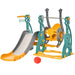 3-in-1 Kids Swing and Slide Set with Basketball Hoop - Little and Giant Explorers HOMCOM