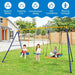 3-in-1 Kids Swing Set – Swing Seat, Belt Swing and Platform Swing | Adjustable Heights COSTWAY - Little and Giant Explorers Costway