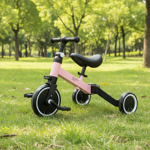 3-in-1 Kids Tricycle - Pink | Adjustable Handlebar and Seat - Ages 1 - 3 Years COSTWAY - Little and Giant Explorers Costway