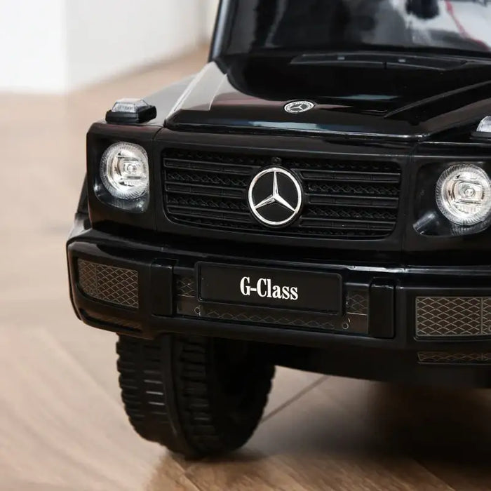 3-in-1 Licensed Mercedes-Benz G350 Kids Ride-On Car – Black | Canopy, Walker, Slider and Push Toy HOMCOM - Little and Giant Explorers HOMCOM