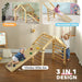 3-in-1 Toddler Climbing Frame | Foldable Pikler Triangle Set - Little and Giant Explorers AIYAPLAY