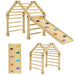 3-in-1 Toddler Climbing Frame | Foldable Pikler Triangle Set - Little and Giant Explorers AIYAPLAY
