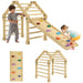 3-in-1 Toddler Climbing Frame | Foldable Pikler Triangle Set - Little and Giant Explorers AIYAPLAY