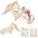 3-in-1 Pikler Triangle Climbing Set - Little and Giant Explorers Costway