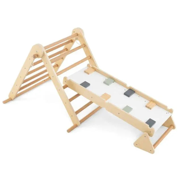 3-in-1 Pikler Triangle Climbing Set - Little and Giant Explorers Costway