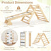 3-in-1 Pikler Triangle Climbing Set - Little and Giant Explorers Costway