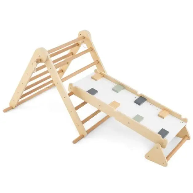 3-in-1 Pikler Triangle Climbing Set - Little and Giant Explorers Costway