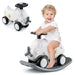 3-in-1 Plane Rocking Horse – White and Grey | Rocker, Scooter and Balance Board COSTWAY - Little and Giant Explorers Costway