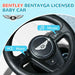 Kids Licensed Bentley Bentayga 3-in-1 Baby Push Car with Canopy, Horn and Music in White - Little and Giant Explorers AIYAPLAY