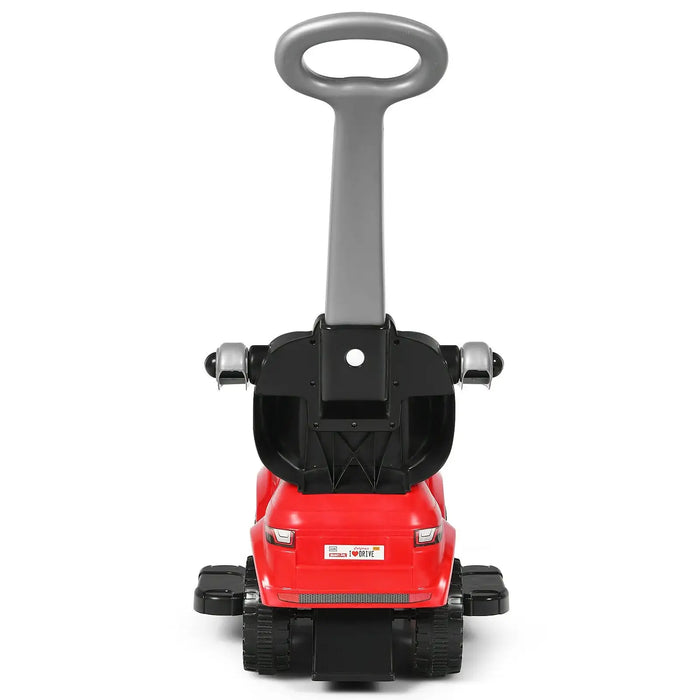 3-in-1 Ride-On Push Car – Red and Black | Stroller, Walker and Ride-On Toy COSTWAY - Little and Giant Explorers Costway