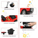 3-in-1 Ride-On Push Car – Red and Black | Stroller, Walker and Ride-On Toy COSTWAY - Little and Giant Explorers Costway