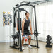 3-in-1 Smith Machine with Dual Cable Pulley System | Chest Press Station - Little and Giant Explorers SPORTNOW