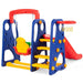 3-in-1 Toddler Climber with Slide, Swing and Basketball Hoop | Outdoor and Indoor Playset COSTWAY - Little and Giant Explorers Costway