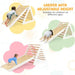 3-in-1 Wooden Climbing Set – White | Montessori Triangle Ladders with Reversible Ramp COSTWAY - Little and Giant Explorers Costway