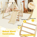 3-in-1 Wooden Indoor Jungle Gym for Kids | Foldable Frame with Slide, Swing and Climbing Ladder COSTWAY - Little and Giant Explorers Costway