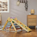 3-in-1 Wooden Multi-Colour Pikler Triangle Set - Little and Giant Explorers AIYAPLAY