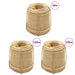 3 Pack Heavy-Duty Natural Sisal Rope Set – 14 mm Thick | Includes 1x50m and 2x100m Rolls VIDAXL - Little and Giant Explorers vidaXL
