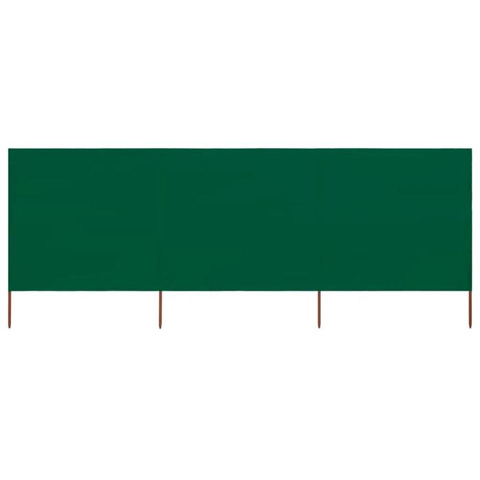 3-Panel Garden Wind Screen – Green | 4m Outdoor Windbreak with Wooden Poles VIDAXL - Little and Giant Explorers vidaXL