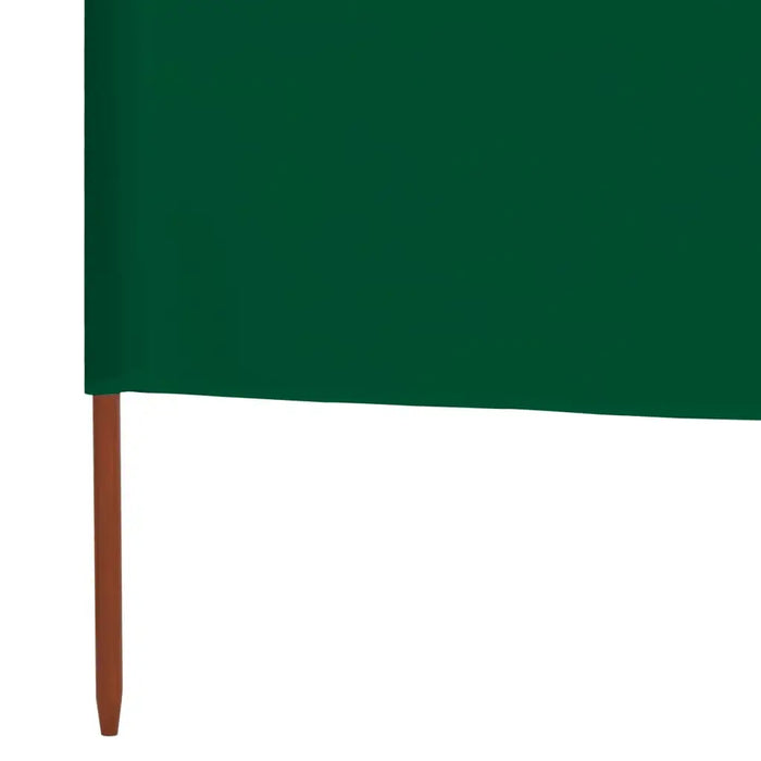 3-Panel Garden Wind Screen – Green | 4m Outdoor Windbreak with Wooden Poles VIDAXL - Little and Giant Explorers vidaXL