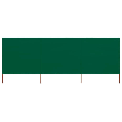 3-Panel Wind Screen in Green (400 x 160cm) - Little and Giant Explorers vidaXL