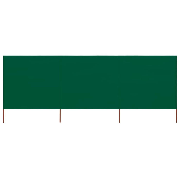 3-Panel Wind Screen in Green (400 x 160cm) - Little and Giant Explorers vidaXL