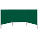 3-Panel Wind Screen in Green (400 x 160cm) - Little and Giant Explorers vidaXL