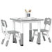 3-Piece Adjustable Kids Table and Chair Set – Grey and White | Height Adjustable AIYAPLAY - Little and Giant Explorers AIYAPLAY