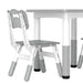 3-Piece Adjustable Kids Table and Chair Set – Grey and White | Height Adjustable AIYAPLAY - Little and Giant Explorers AIYAPLAY