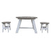 3 Piece Children Picnic Table Set in Grey and White - Little and Giant Explorers AXI