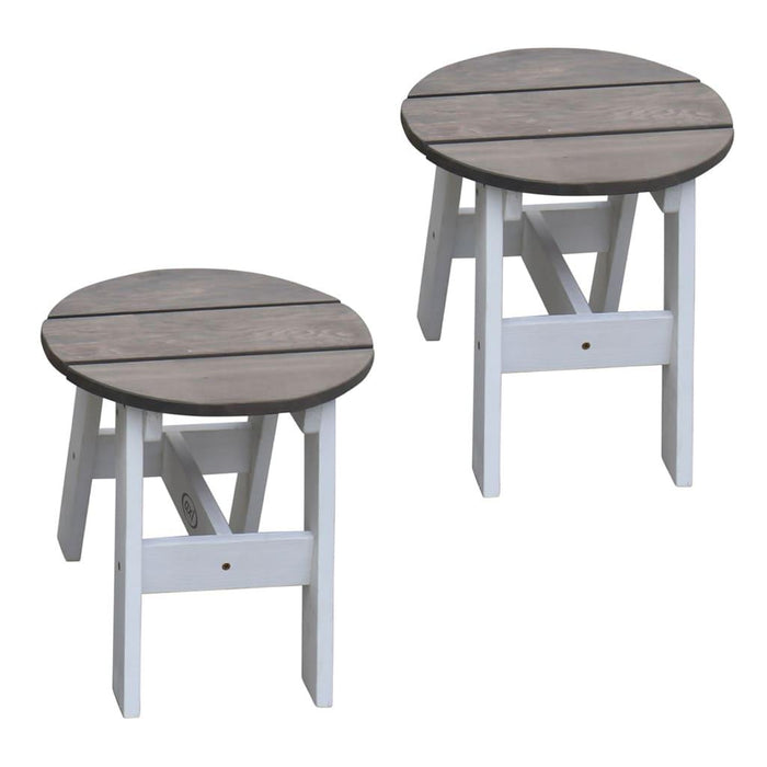 3 Piece Children Picnic Table Set in Grey and White - Little and Giant Explorers AXI