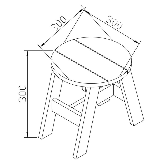 3 Piece Children Picnic Table Set in Grey and White - Little and Giant Explorers AXI