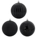 3-Piece Christmas Bauble Set – Black Ornament Set | Shiny, Matte and Pumpkin Finish VIDAXL - Little and Giant Explorers vidaXL