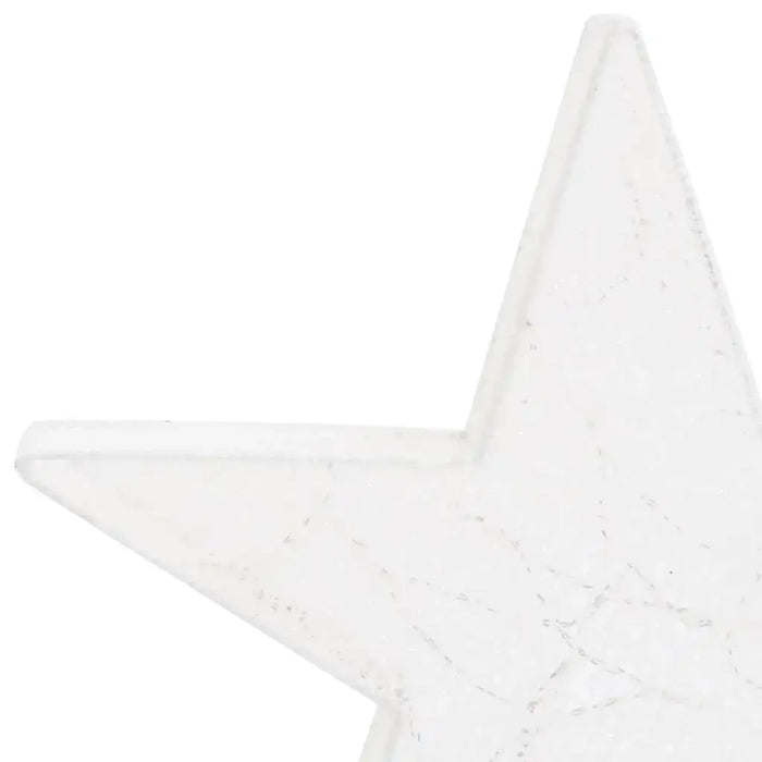 3 Christmas Decoration Stars in White Mesh and LEDs - Little and Giant Explorers vidaXL