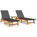 3 Piece Garden Lounge Set in Poly Rattan and Solid Wood Acacia - Little and Giant Explorers vidaXL