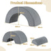 3-Piece Kids Foam Arch Climbing Toy Set – Grey | Indoor Play Sofa, Tunnel and Bridge COSTWAY - Little and Giant Explorers Costway