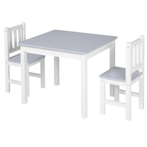 3-Piece Kids Table and Chair Set - Little and Giant Explorers HOMCOM