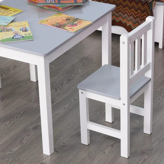 3-Piece Kids Table and Chair Set - Little and Giant Explorers HOMCOM