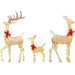 3-Piece Lighted Reindeers with 283 LEDs - Little and Giant Explorers Outsunny