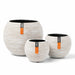 3 Piece Nature Rib Ball Vase Set in Ivory - Little and Giant Explorers Capi