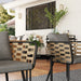 3-Piece Rattan Bistro Set with Washable Cushions and Table - Little and Giant Explorers Outsunny