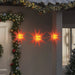 3 Foldable Christmas Lights with LEDs in Red - Little and Giant Explorers vidaXL