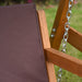 3 Seater Garden Swing Brown Fir Wood | Oxford Canopy for Adult Outdoor Relaxation - Little and Giant Explorers Outsunny