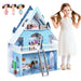 3-Storey Doll House With Furniture Accessories - Little and Giant Explorers Costway